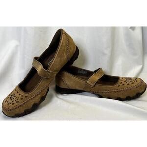 Skechers Relaxed Fit Air-Cooled Memory Foam Womens Mary Jane Sz 8 Leather EUC